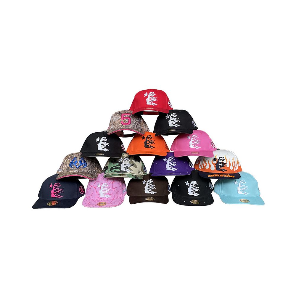 Hellstar Studios fitted hat hot diamond embroidered logo men and women casual sports baseball hat image 5