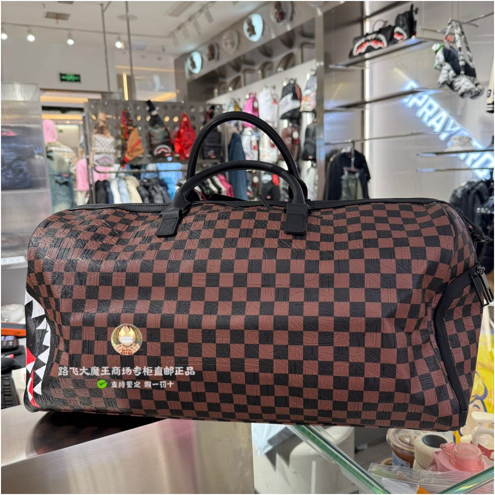 SprayGround counter genuine SG Shark Mouth W1135512 large handheld fitness bag transparent travel bag image 5