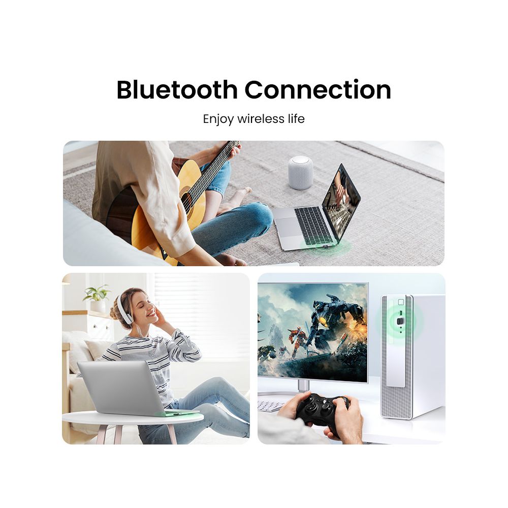 UGREEN USB Bluetooth 5 3 Adapter Bluetooth 5 0 PC Bluetooth Receiver Car Bluetooth Expansion Device image 5