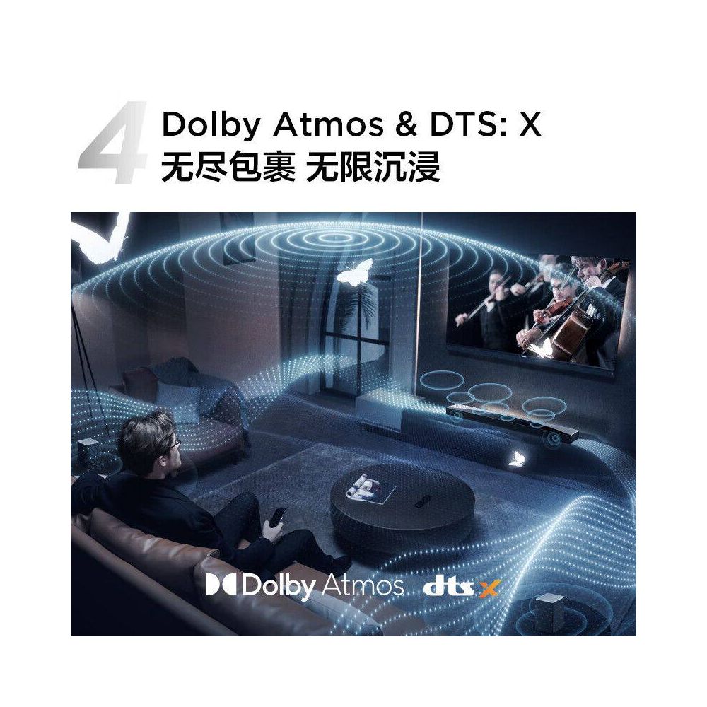 TCL Authentic Echo Wall Q85H Pro Dolby Atmos Home Theater Physical Surround Sound Echo Wall image 5