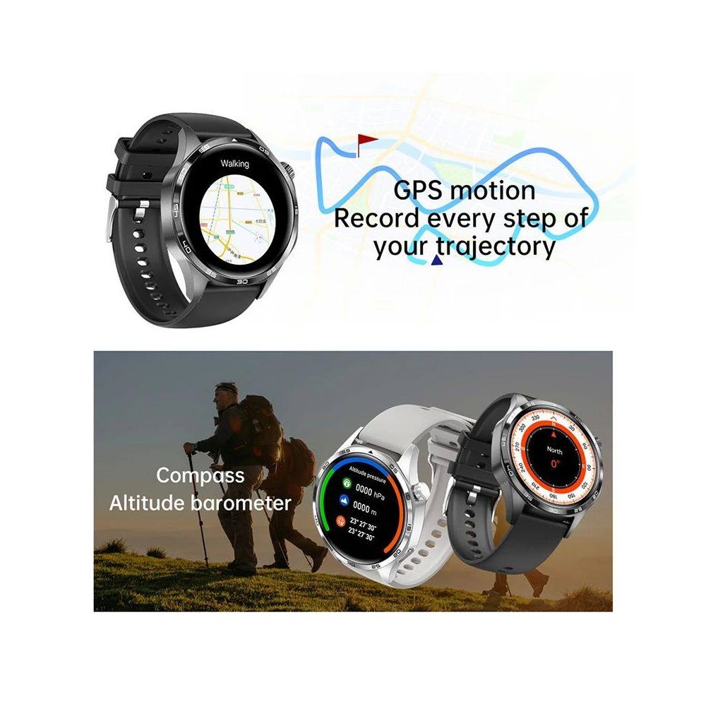 For HUAWEI GT5 Pro GPS NFC Smart Watch Men 360 360 AMOLED Sc image 5