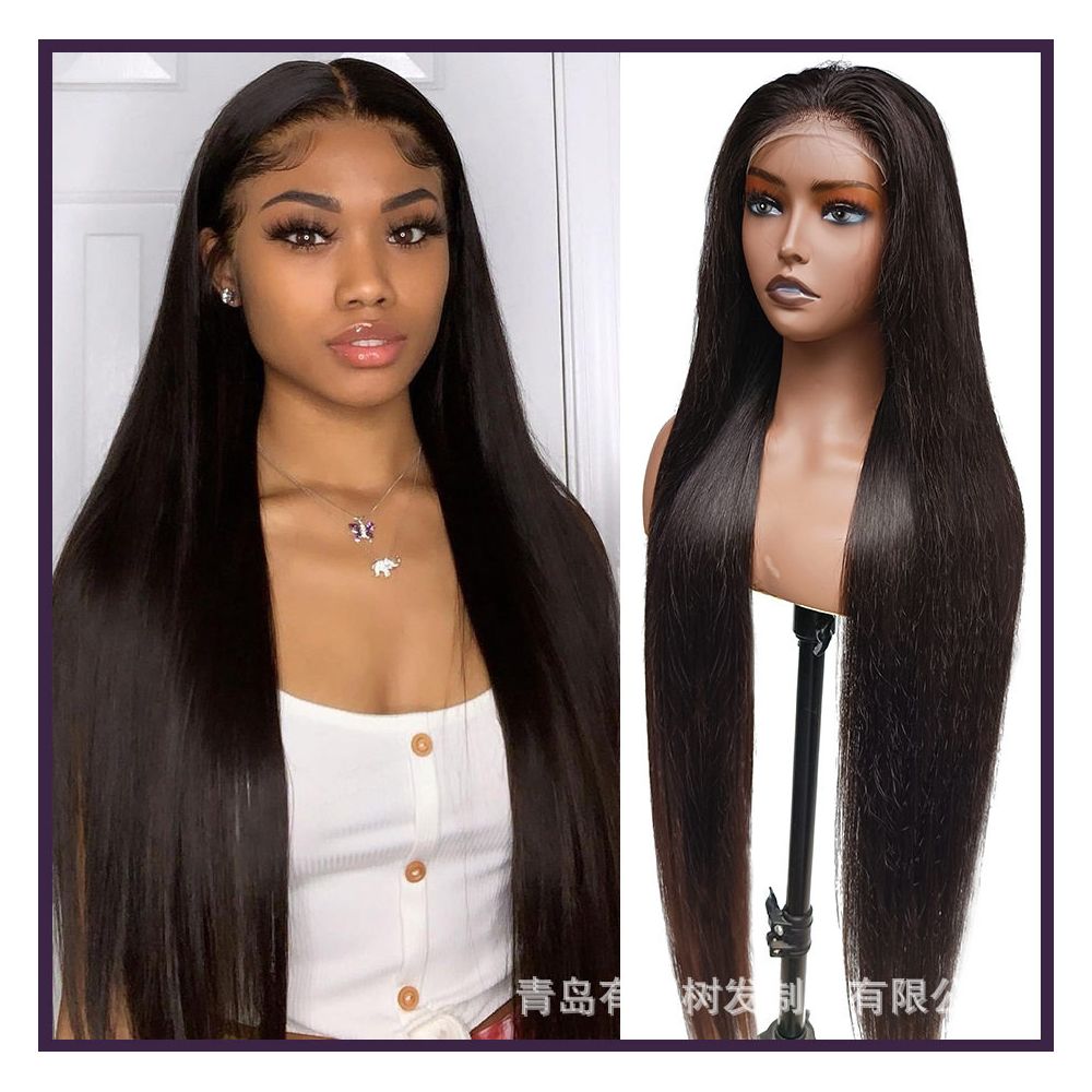 1688 Qingdao Youke Tree Hair Products Co Ltd Wig European and American natural transition synthetic fiber front bud image 5