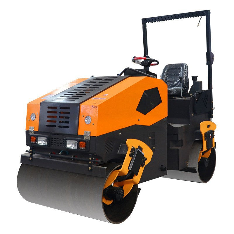Small road roller manufacturer 2 tons hand-held double steel wheel single wheel 1 ton compactor car vibration 3 ton road roller