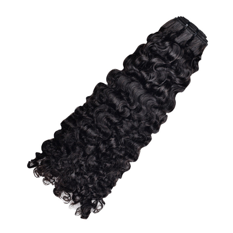 Real Human Hair Wigs Burmese Curls Bundles Human Hair European and American Hair Cross-Border Long Curly Hair
