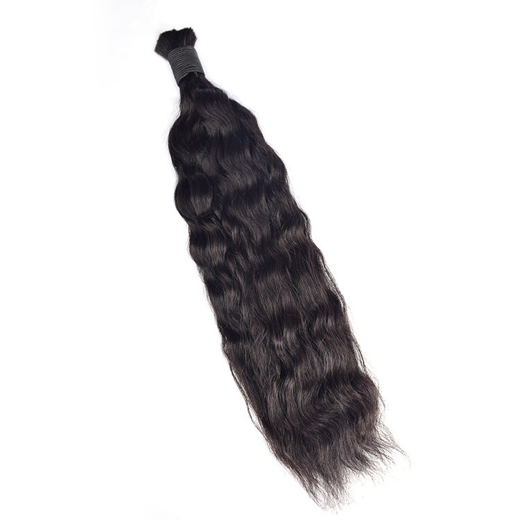 European and American Cross-Border Dreadlock Hair Extensions Straight Human Hair Bulk Hair Human Hair Full Real Hair Wig