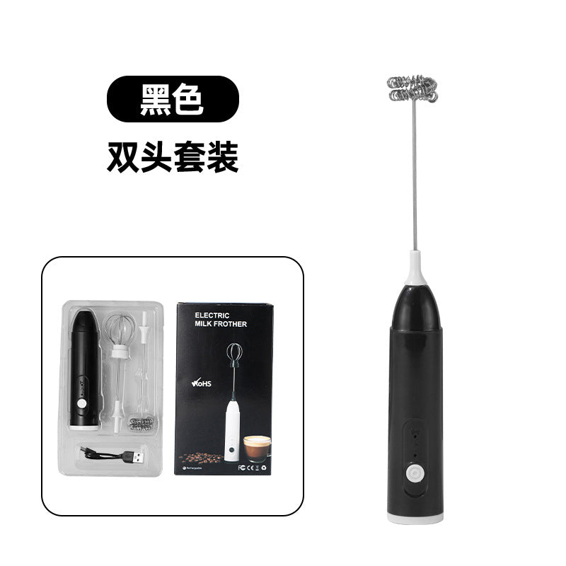 Kitchen Multifunctional Mini Rechargeable Electric Milk Frother Coffee Stirring Stick Milk Frother Milk Powder Mixer