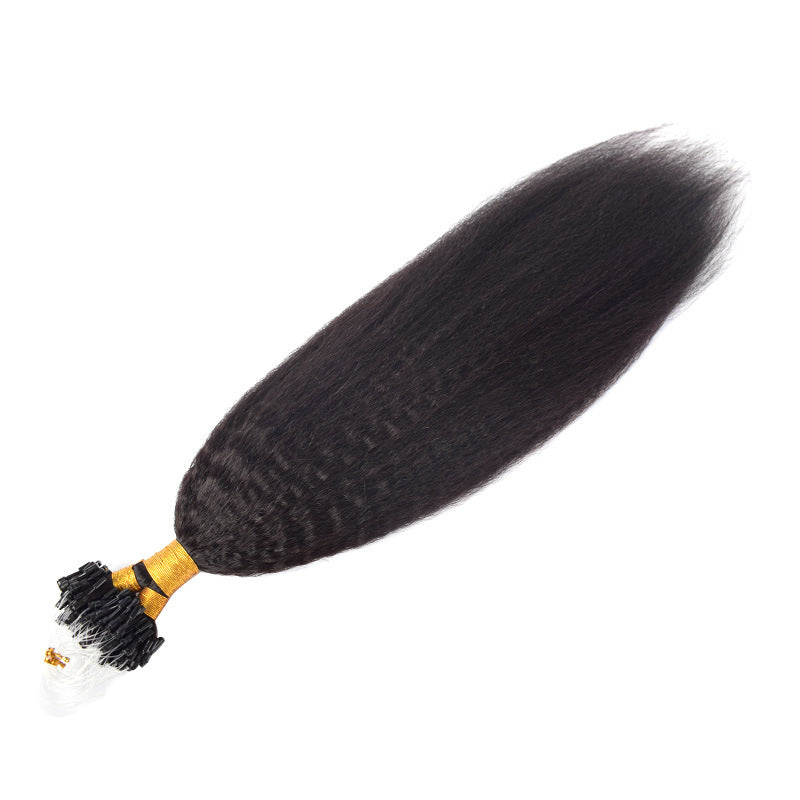 European and American Cross-border Wig Real-person Hair Silk Fishing Line Hair Hair Hair Hair Bundles human hair Traceless Hair Hair Hair Hair for Women