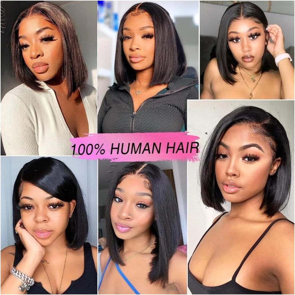 12A13 4 Straight hair BOBwighuman hair bone Straight hair Vietnam sdd image 1