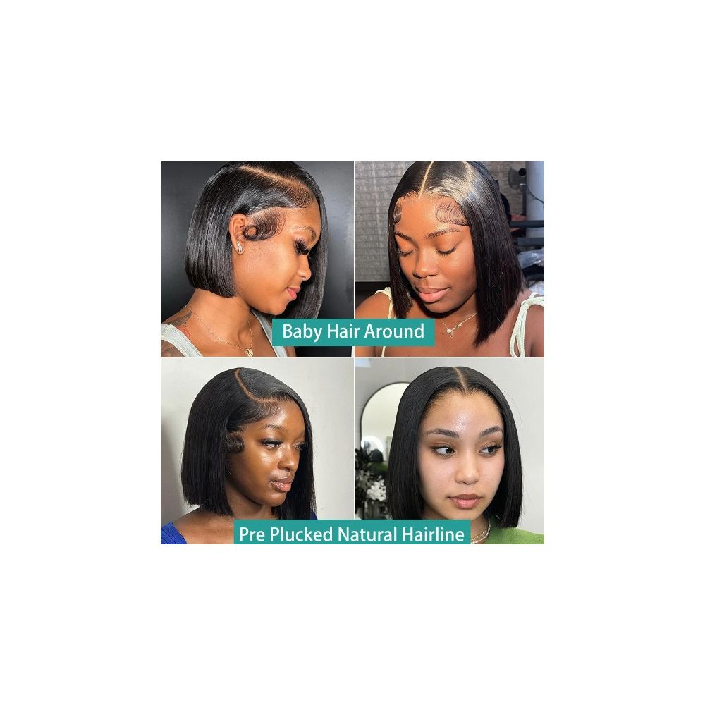 12A13 4 Straight hair BOBwighuman hair bone Straight hair Vietnam sdd image 2