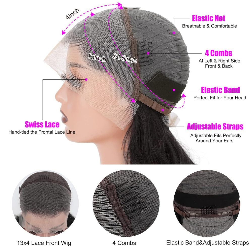 13 4 Front Lace Human Hair Bob Wig Amazon Cross Border Hot Selling Human Hair Wig with Heating image 3