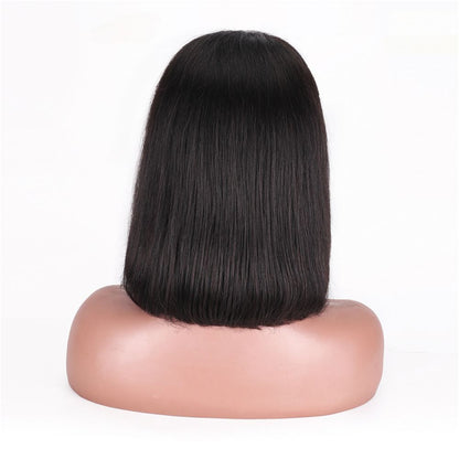 13 4 Front Lace Human Hair Bob Wig Amazon Cross Border Hot Selling Human Hair Wig with Heating image 4