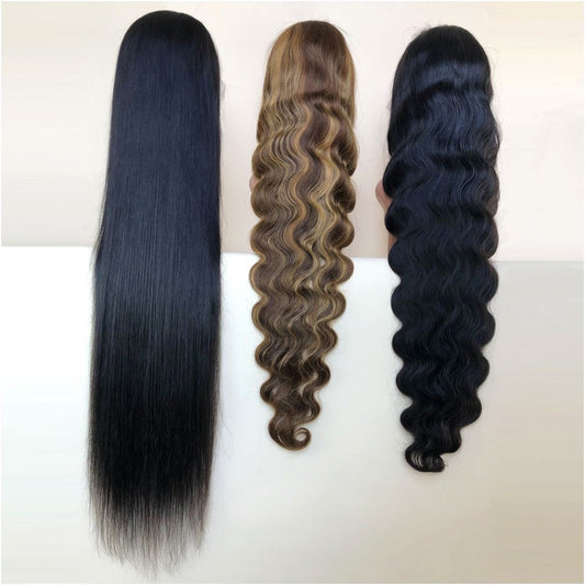 40 inch long hair wig factory direct sales extra long headgear Amazon cross border exclusive store human hair