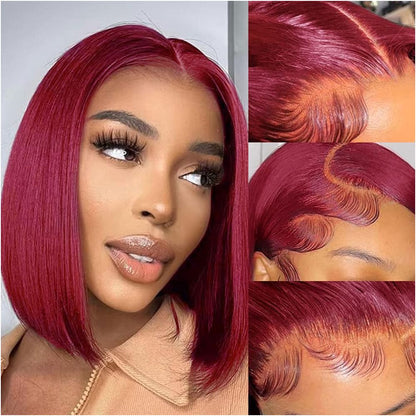 13*4 Lace Human Hair Wig Set Silver Gray Long Hair