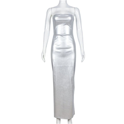 Sexy Woman s new European and American women s clothing product Kim Kardashian with a sexy zipper and 7703PU leather dress for women