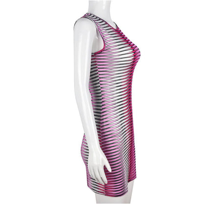 Gradient Mesh Perspective Dress Summer Women s Short Skirt Personalized Ultra Thin 8795 Dress