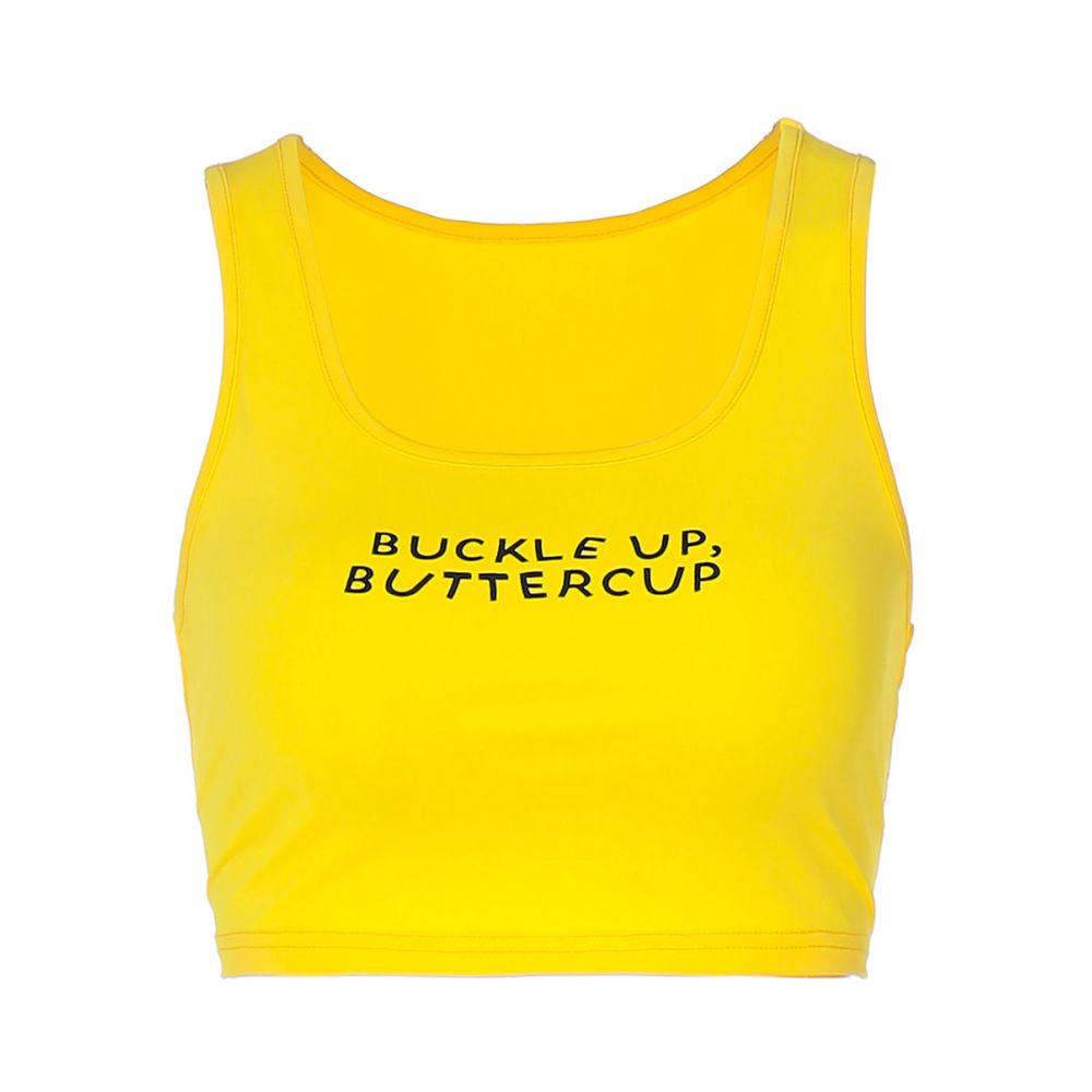 Shemoda summer versatile letter printed tank top elastic slim fit sexy hot girl short crop top with exposed navel image 5