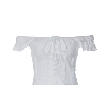 European and American style suit with a straight neckline pleated back waistband top slimming lace fluffy skirt long skirt two piece set for women s clothing