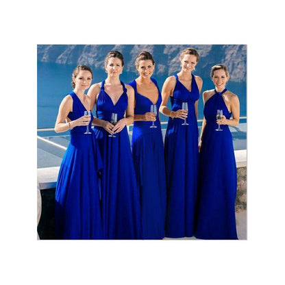 Transitional sexy ZONE multiple dressing styles strap dress evening gown noble grape purple floor dragging bridesmaid dress