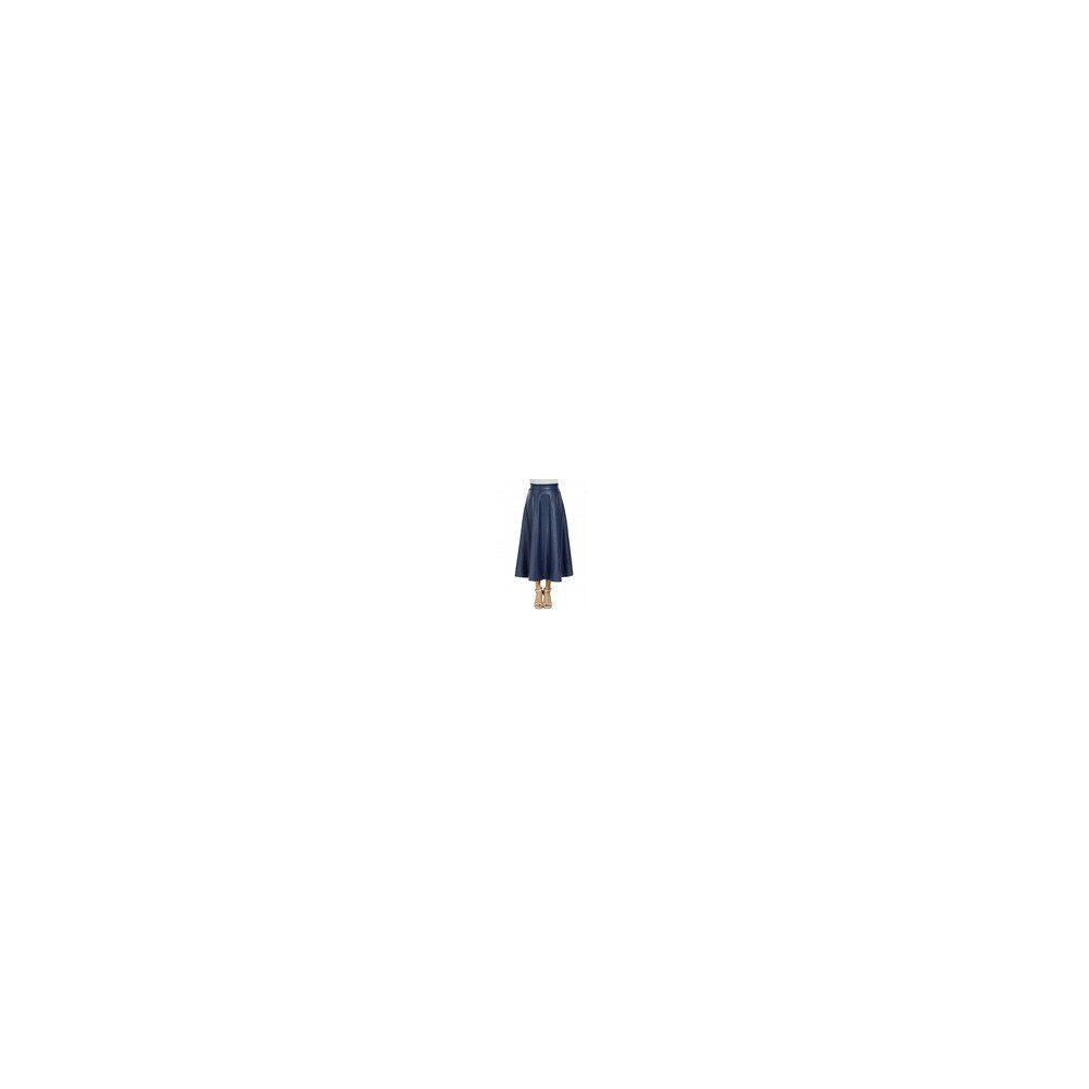Women s Fashion Leather Skirt 2022 European and American High Waist Half body Skirt Long Style Big Swing Leather Skirt for Women