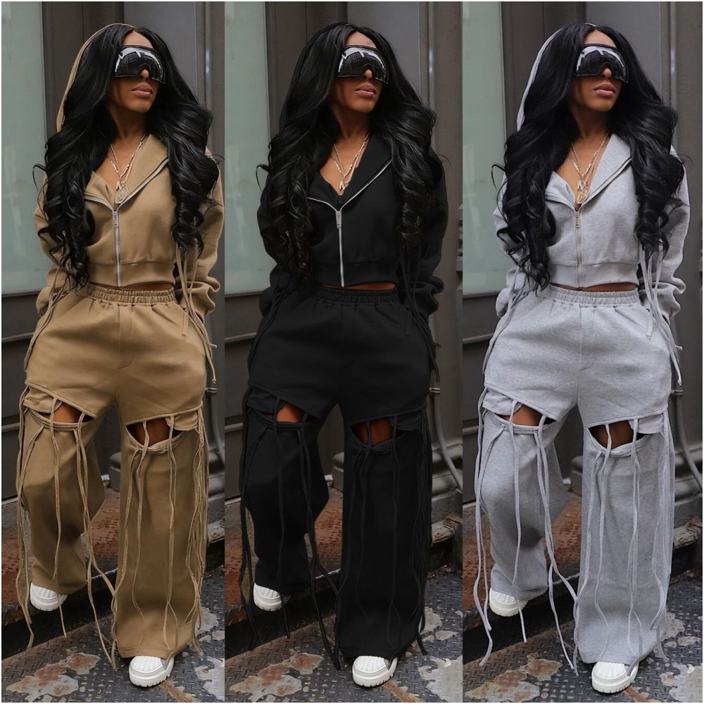 Krasa Hooded Zipper Sports suit image 1