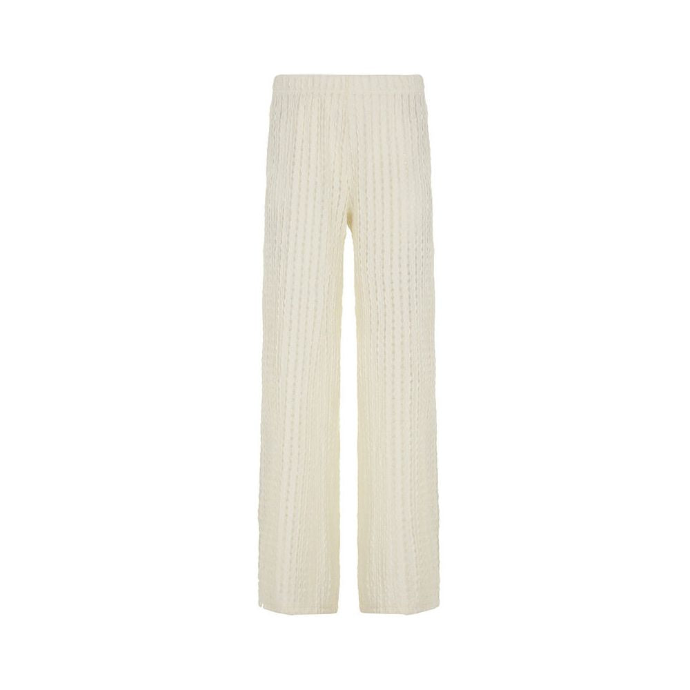 Loose straight leg casual pants with seaside hollow out low waist and loose straight leg casual pants for women