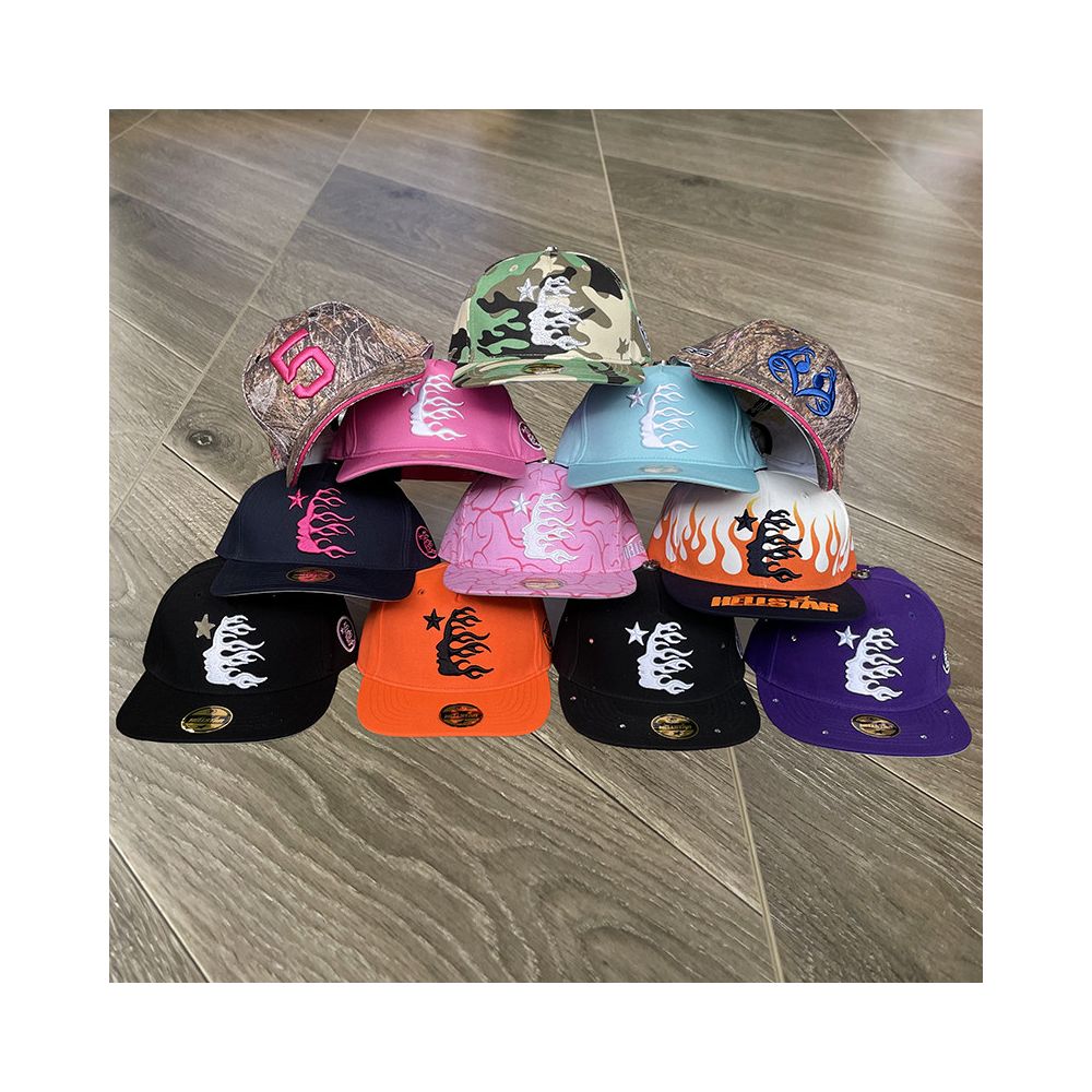 Hellstar Studios fitted hat hot diamond embroidered logo men and women casual sports baseball hat image 3