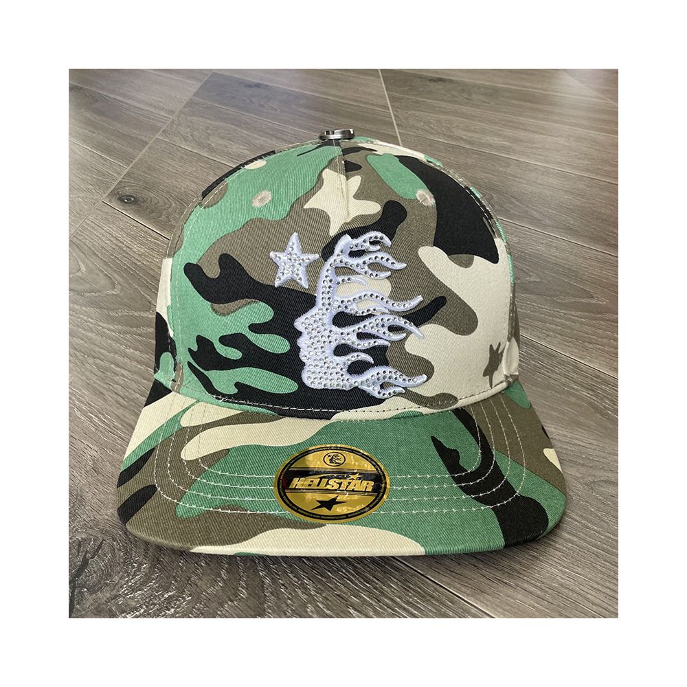 Hellstar Studios fitted hat hot diamond embroidered logo men and women casual sports baseball hat