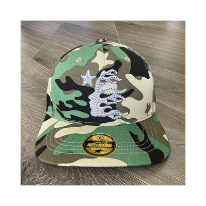Hellstar Studios fitted hat hot diamond embroidered logo men and women casual sports baseball hat