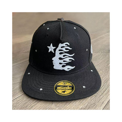 Hellstar Studios fitted hat hot diamond embroidered logo men and women casual sports baseball hat