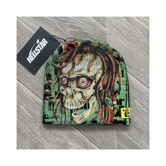 Hellstar Studios Sample Beanie Hat Printed Casual High Street Wool Beanie
