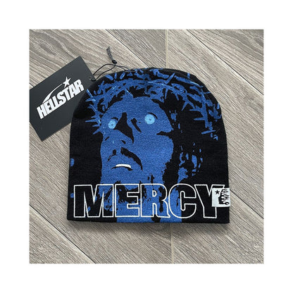 Hellstar Studios Sample Beanie Hat Printed Casual High Street Wool Beanie