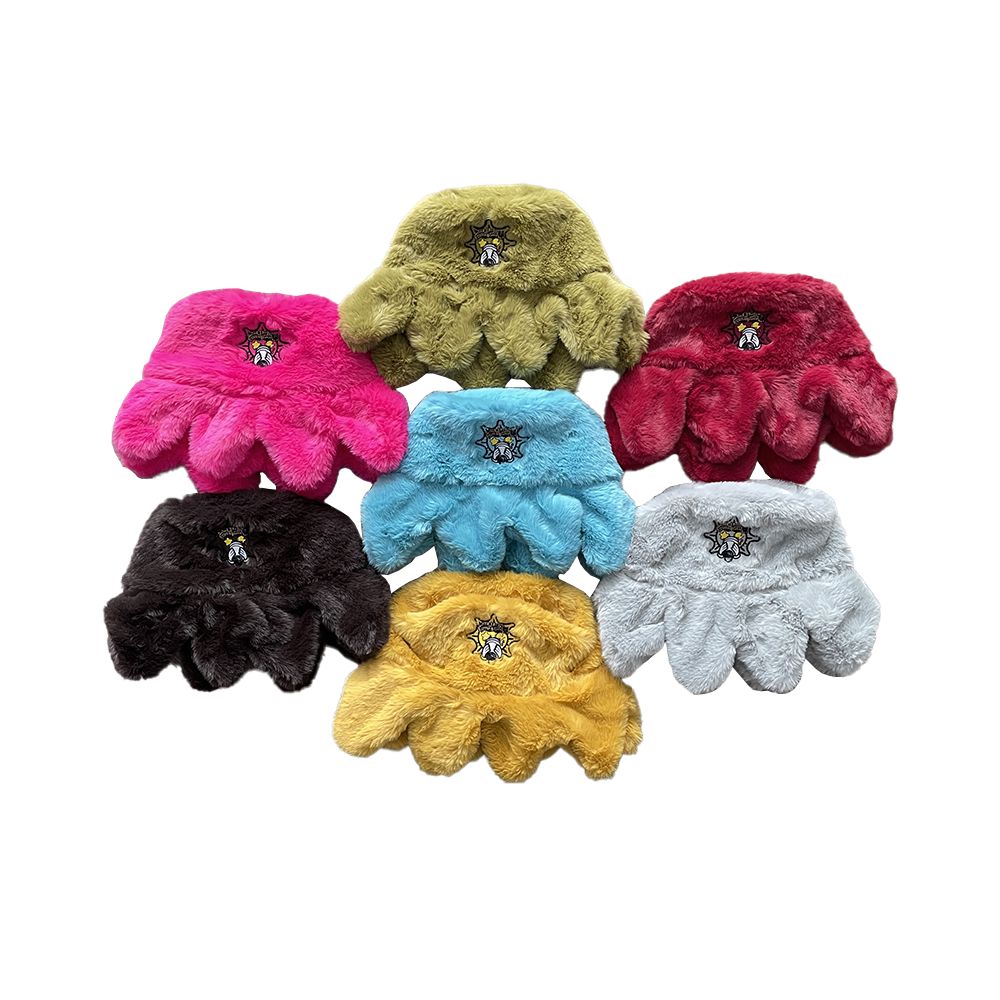 Glo Gang cartoon embroidery American street plush warm ear protection octopus casual hat hat Lei Feng hat image 5