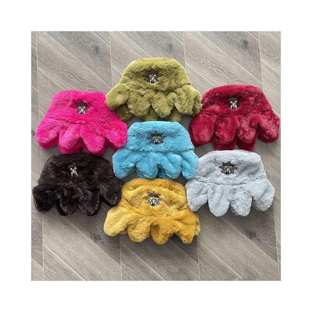 Glo Gang cartoon embroidery American street plush warm ear protection octopus casual hat hat Lei Feng hat image 0