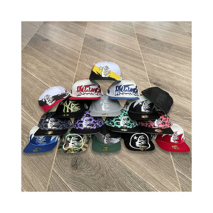 Hellstar Studios fitted hat embroidered logo men s and women s casual sports baseball hat image 1