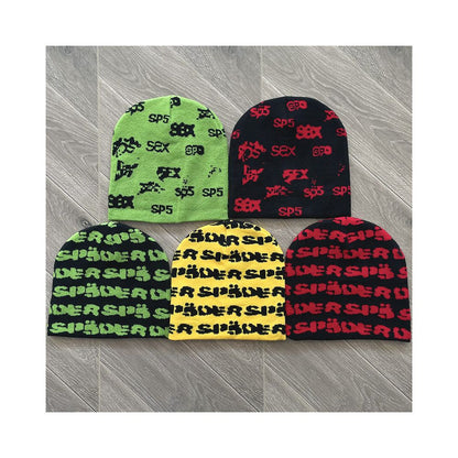 Sp5der worldwide 555555 unisex knitted yarn cold hat image 0