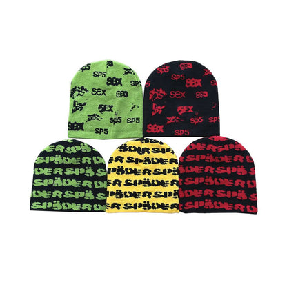 Sp5der worldwide 555555 unisex knitted yarn cold hat image 4