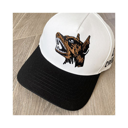 TUFF CROWD Dog Head Embroidery Log Fitted Hat Men s and Women s Casual Sports Baseball Hats image 2