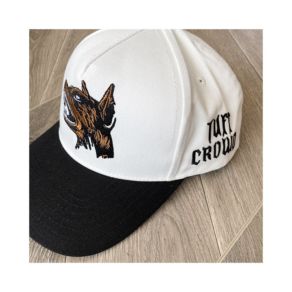TUFF CROWD Dog Head Embroidery Log Fitted Hat Men s and Women s Casual Sports Baseball Hats image 4