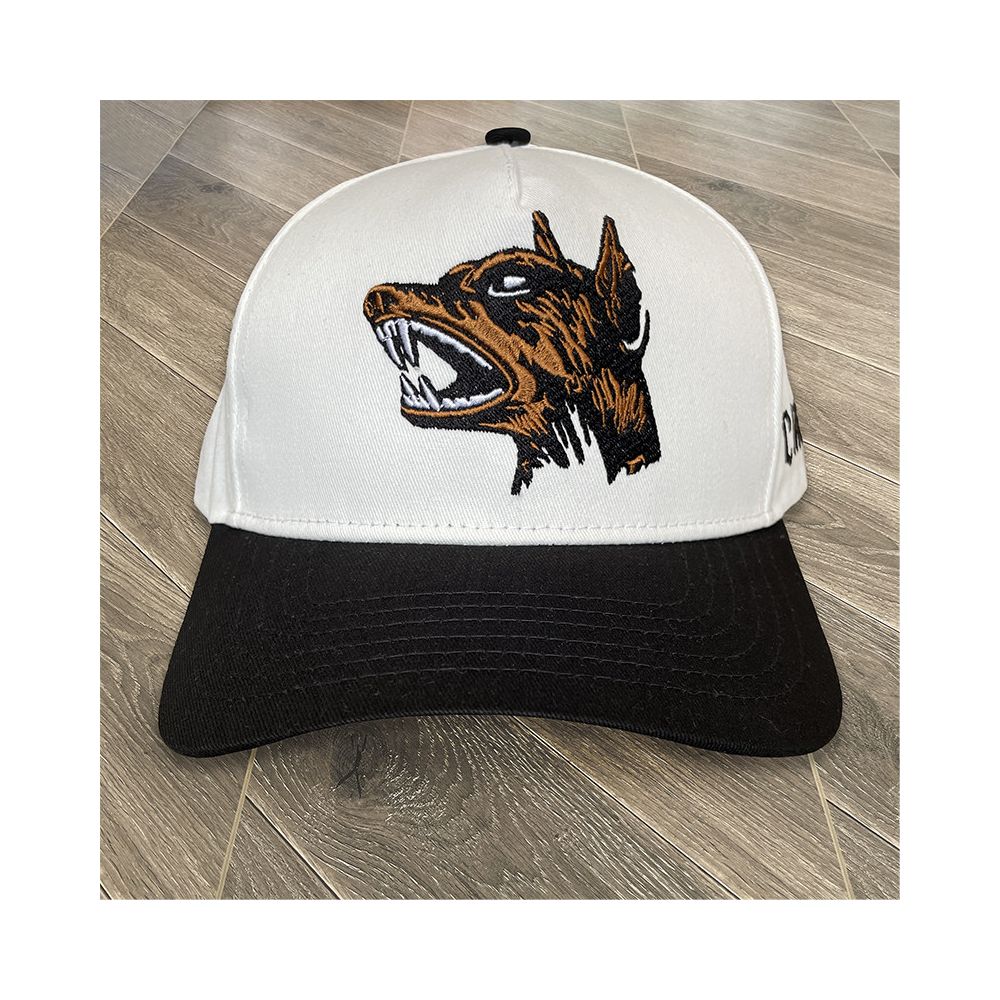 TUFF CROWD Dog Head Embroidery Log Fitted Hat Men s and Women s Casual Sports Baseball Hats image 0