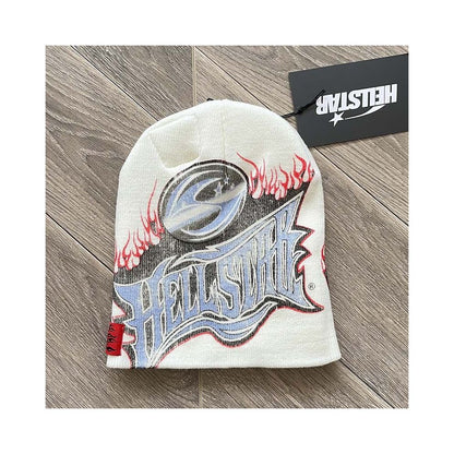 Hellstar Studios Sample Beanie Hat Printed Casual High Street Woolen Cold Hat image 1