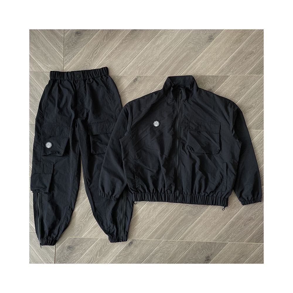 Glo Gang The Glory Full Zip small logo casual windbreaker jacket long pants set image 0