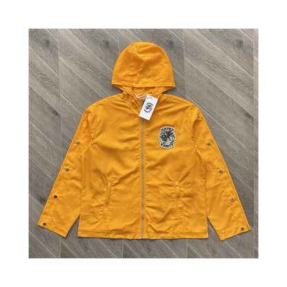 SAINT VANITY Embroidered Buckle Sports Style Casual Windbreaker Coat Pants Set