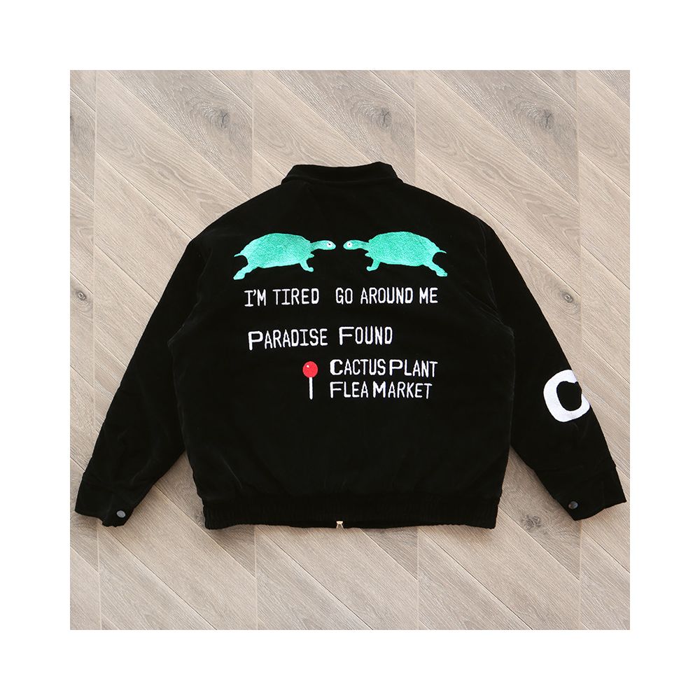 CPFM XYZ Commemorative Embroidered Short Stand up Collar Jacket Youthful and Popular Bright Embroidered Coat image 4