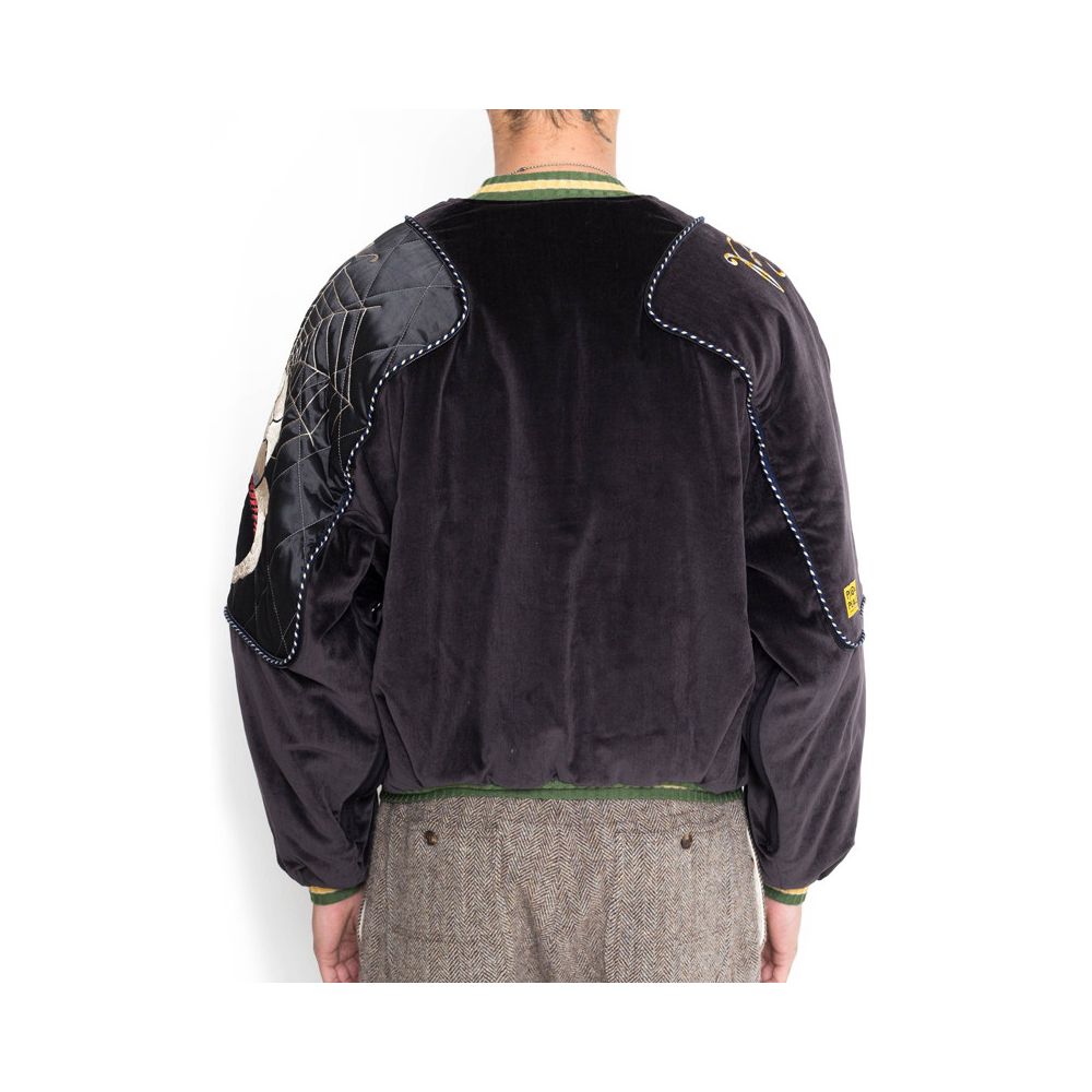 Kapital Kountry Hirata Embroidered Skull Pillow Velvet Men s and Women s Jacket image 2