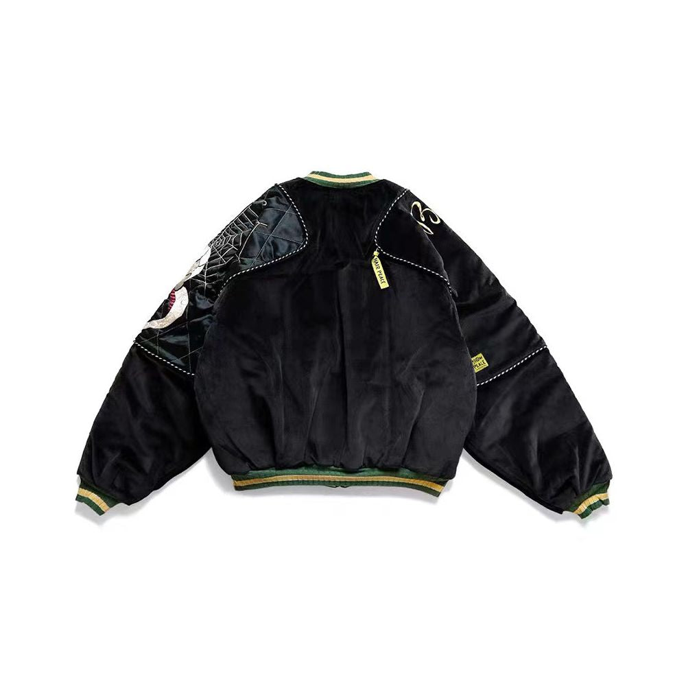Kapital Kountry Hirata Embroidered Skull Pillow Velvet Men s and Women s Jacket image 3