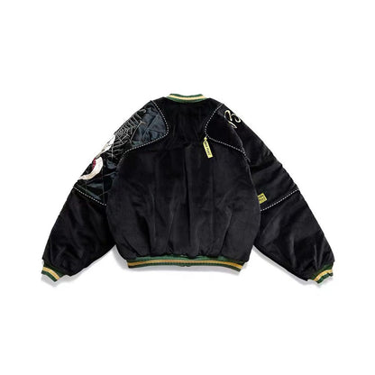 Kapital Kountry Hirata Embroidered Skull Pillow Velvet Men s and Women s Jacket image 3