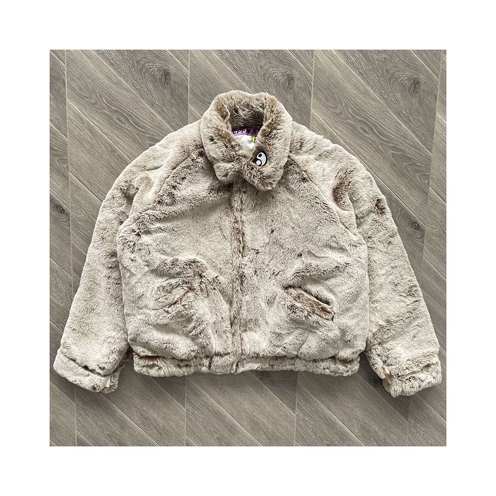 Same style CPFM XYZ Bigfoot Jacket by Fei Dong imitation lamb wool embroidered jacket on both sides outerwear