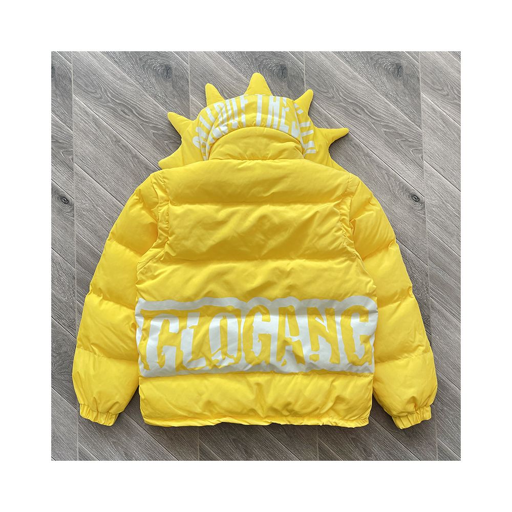 GLO GANG vest jacket embroidery craft vest style jacket cotton coat jacket sleeve detachable image 2