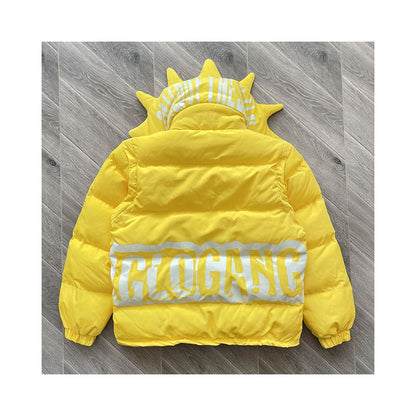 GLO GANG vest jacket embroidery craft vest style jacket cotton coat jacket sleeve detachable image 2