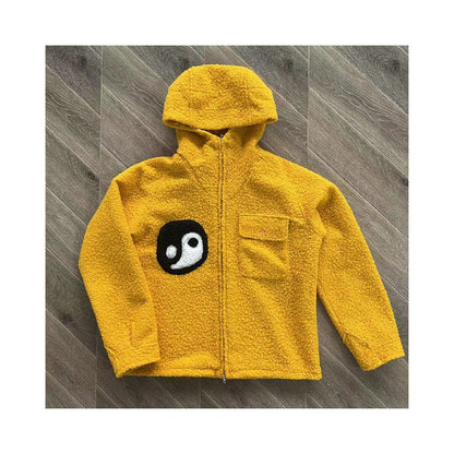 CPFM XYZ Fuzzy Balance Jacket with Tai Chi Embroidery Unisex Hooded Jacket image 2